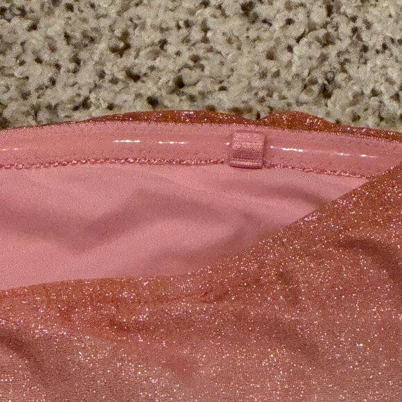 Zimmerman | Golden Metallic Bandeau Belted Swimsuit | Ombrè | Size: 8-10 - Picture 9 of 16